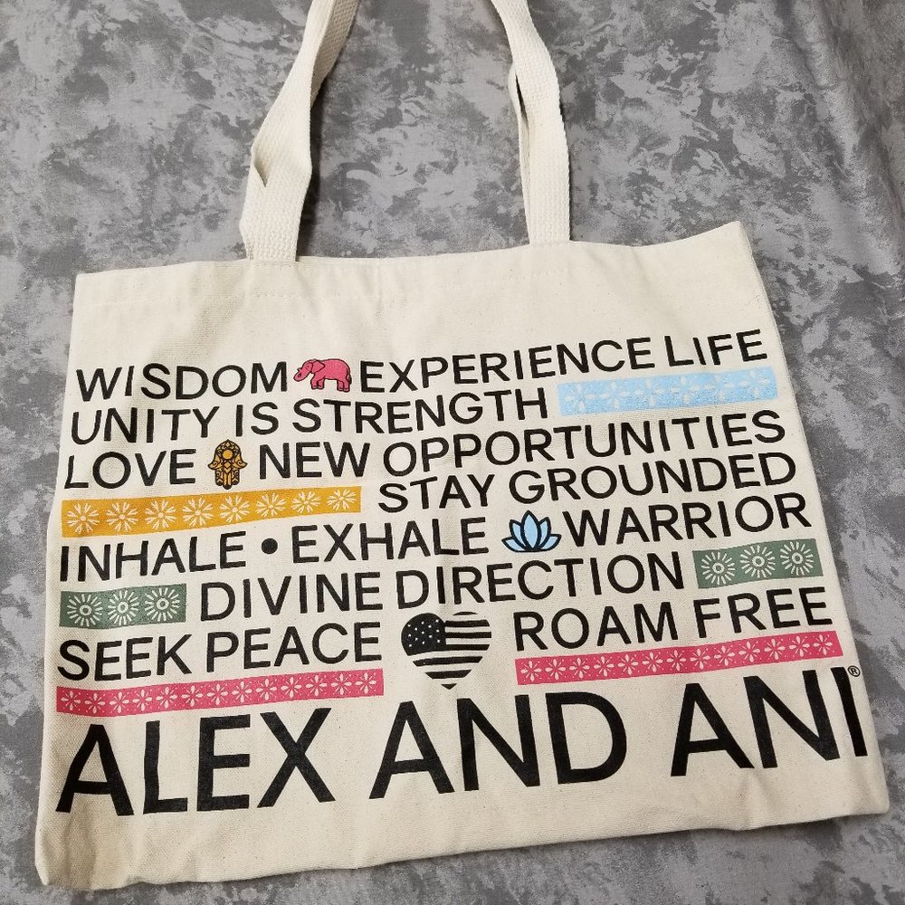 Alex and Ani Positive Affirmations Tote - Not Used